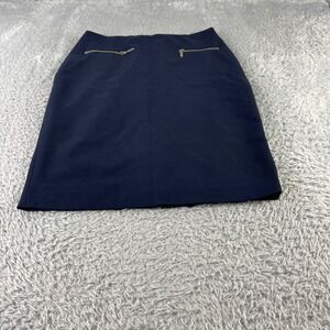 Tommy Hilfiger Navy Blue Zipper Pocket Pencil Skirt Size 6
